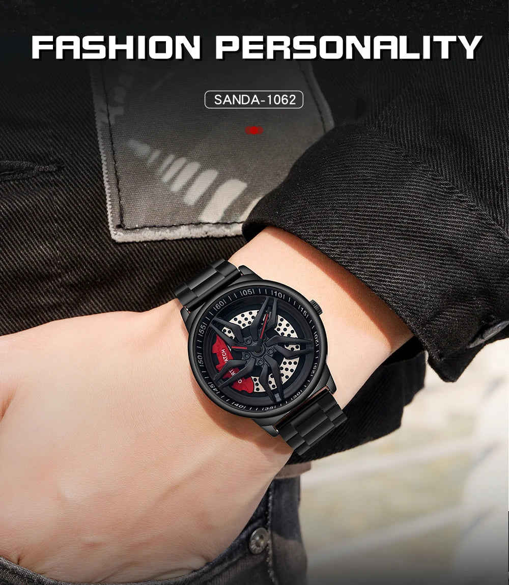 SANDA Luxury Mens Watches Top Brand Fashion Business Men’s Wristwatch Quartz Watch for Male Clock Relogio Masculino P1062