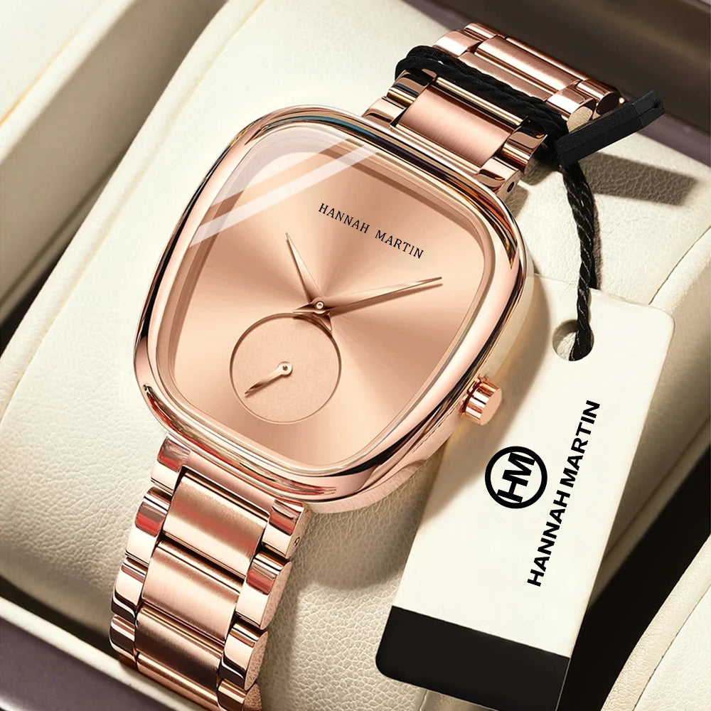 Women Watch Luxury Simple Multifunction Movement Barrel Design Waterproof Quartz Woman Gift Watch Dropshipping Relogios Feminino